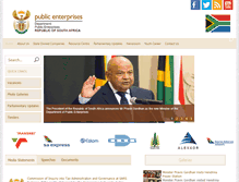 Tablet Screenshot of dpe.gov.za