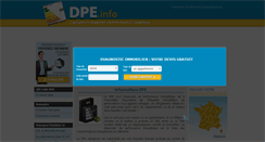 Desktop Screenshot of dpe.info